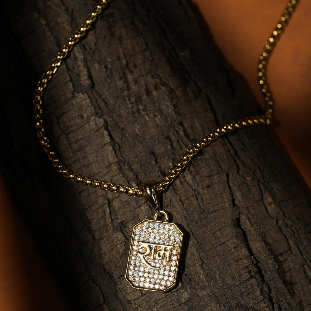 Shree Ram Pendant With Chain – Devotional Wear