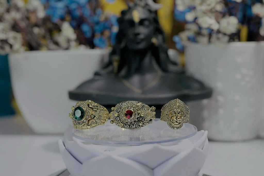 Shiv, Ganesh & Hanuman Rings – Combo of 3