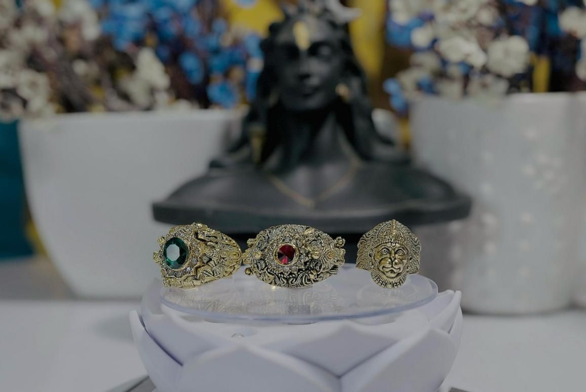 Shiv, Ganesh & Hanuman Rings – Combo of 3