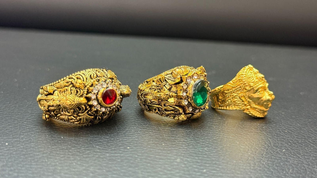 Shiv, Ganesh & Hanuman Rings – Combo of 3