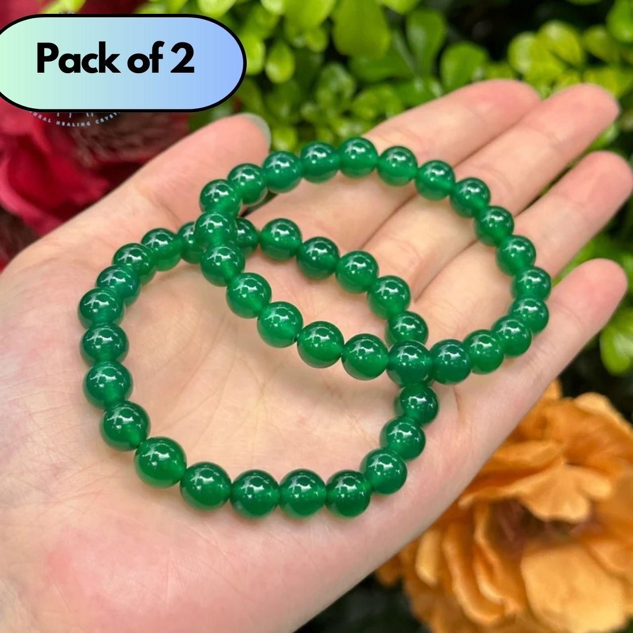 Green Jade Healing Bracelet – Pack of 2