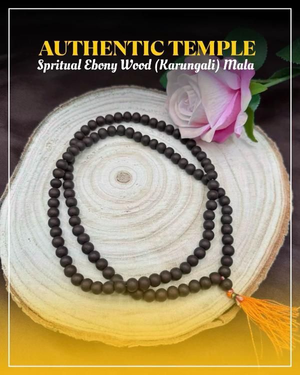 Original Karungali Ebony Wood Mala – 108 Beads