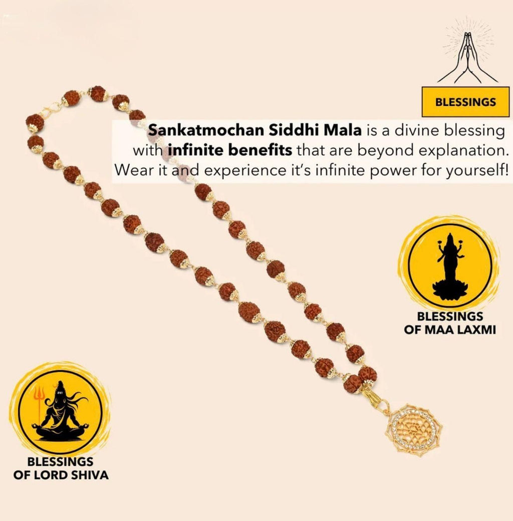 Sankatmochan Siddhi Mala with Pendant – For Men